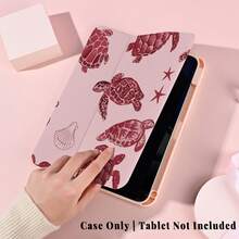 1个带笔槽的多角度磁吸支架保护套，支持自动休眠/唤醒功能，可爱平板电脑保护套，兼容Pro/Air/三星Galaxy A9/S9/S7/S10+/小米Pad/5/6/7 - 彩色 - 查看 6