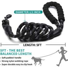 1 chiếc vòng cổ phản quang cho chó, có lớp đệm neoprene mềm mại, thoáng khí, làm bằng nylon, có thể điều chỉnh kích thước, phù hợp cho chó nhỏ, vừa và lớn. - màu đen - Xem 9