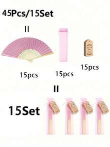 Bộ 1-15 quạt xếp bằng gỗ màu hồng, kèm túi quà và thiệp cảm ơn, quạt cầm tay bằng tre cho cô dâu, quà tặng tiệc độc thân cho cô dâu, quạt cầm tay bằng tre cho phù dâu, phụ kiện chụp ảnh tiệc độc thân, quà tặng phù dâu và trang trí đám cưới, quà cưới hoàn hảo, trang trí đám cưới, lý tưởng cho các bữa tiệc và sự kiện, phụ kiện mùa hè, quạt xếp dành cho nữ. - Hồng - Xem 17