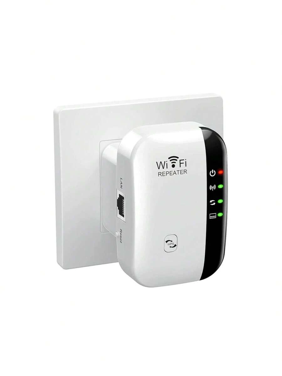Extensor WiFi, extensores WiFi, Aumente la señal de su WiFi hasta 300Mbps - Repetidor Inalámbrico de Largo Alcance Punto de Acceso, Blanco - Tipo de Enchufe A USA (110-127V) - Ver 1