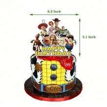 pokemon Cowboy Birthday Party Pull Flag Spinner Cake Topper Decoration Set - Multicolor - View 11