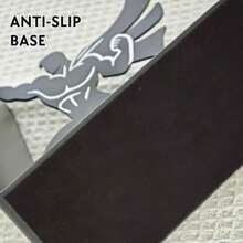 Superhero - Sujetalibros de metal resistente de 6.5 pulgadas con base antideslizante soporte decorativo único para libros para el hogar u oficina sostiene libros grandes color - Negro1 - Ver 7