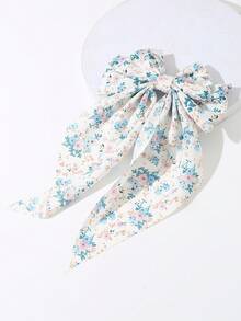 1件女士时尚优雅蓝色花朵蝴蝶结发夹，适合日常、派对、聚会和户外活动佩戴，爪夹、发夹、花朵发夹、发卡、夏季配饰、饰品 - 彩色 - 查看 6