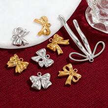 5-Piece 304 Stainless Steel Butterfly Pendants DIY Jewelry Making Components Suitable For Handmade Earrings And Necklaces - Butterfly - View 1