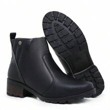 Women's Country Ankle Boot With Side Zipper - Timeless, Stylish, Comfortable For Winter - Negro - Ver 3