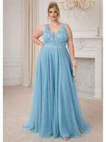 Women Dresses - Baby Blue - View 1