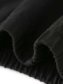 2件套可爱水豚和星星印花T恤+黑色裤子，宽松透气春夏大童套装 - 彩色 - 查看 10