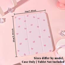 1个带笔槽的多角度磁吸支架保护套，支持自动休眠/唤醒功能，可爱平板电脑保护套，兼容Pro/Air/三星Galaxy A9/S9/S7/S10+/小米Pad/5/6/7 - 彩色 - 查看 10