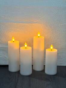 4/12 High-Quality LED Flameless Candles, Battery Powered (Batteries Not Included), With Remote Control 2/4/6/8 Hour Timer, Easy To Use, Suitable For Holidays, Parties, Weddings And Home Décor. - Warm Light - View 13