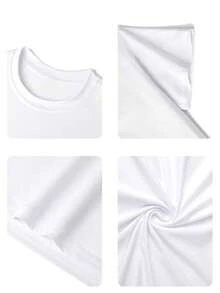 1pc Young Girl Summer European And American Style Short Sleeve T-Shirt, Cool Glasses Girl With Dog Print, Glitter Letter "COOL GIRLS Club" Casual Top - White - View 6