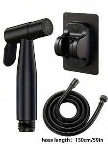 6pcs Wall-Mounted Handheld Spray Gun Set, High Pressure Bidet Sprayer Kit Includes ABS Plastic Spray Gun, Brass Core Dual Control Valve, No-Drill Bracket, Sealant Tape And Flexible Hose, Easy Installation Bathroom Accessories Suitable For Toilet, Shower, Bathtub, Washing Machine, Home And Hotel Bathrooms, Modern Bathroom, Household Toilet And RV, Ideal For Holiday Gifts And Bathroom Renovation - A - View 15