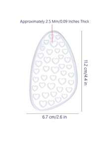 Silicone Forefoot Pads For High Heels, Soft Shock-Absorbing, Anti-Friction And Anti-Slip, Self-Adhesive Invisible Forefoot Cushions For Summer Sandals - Clear - View 3