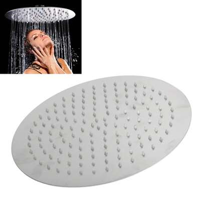 12 Inch Stainless Steel Rain Shower Head - Ultra Thin, High Pressure & G1/2 Thread For Effortless Installation