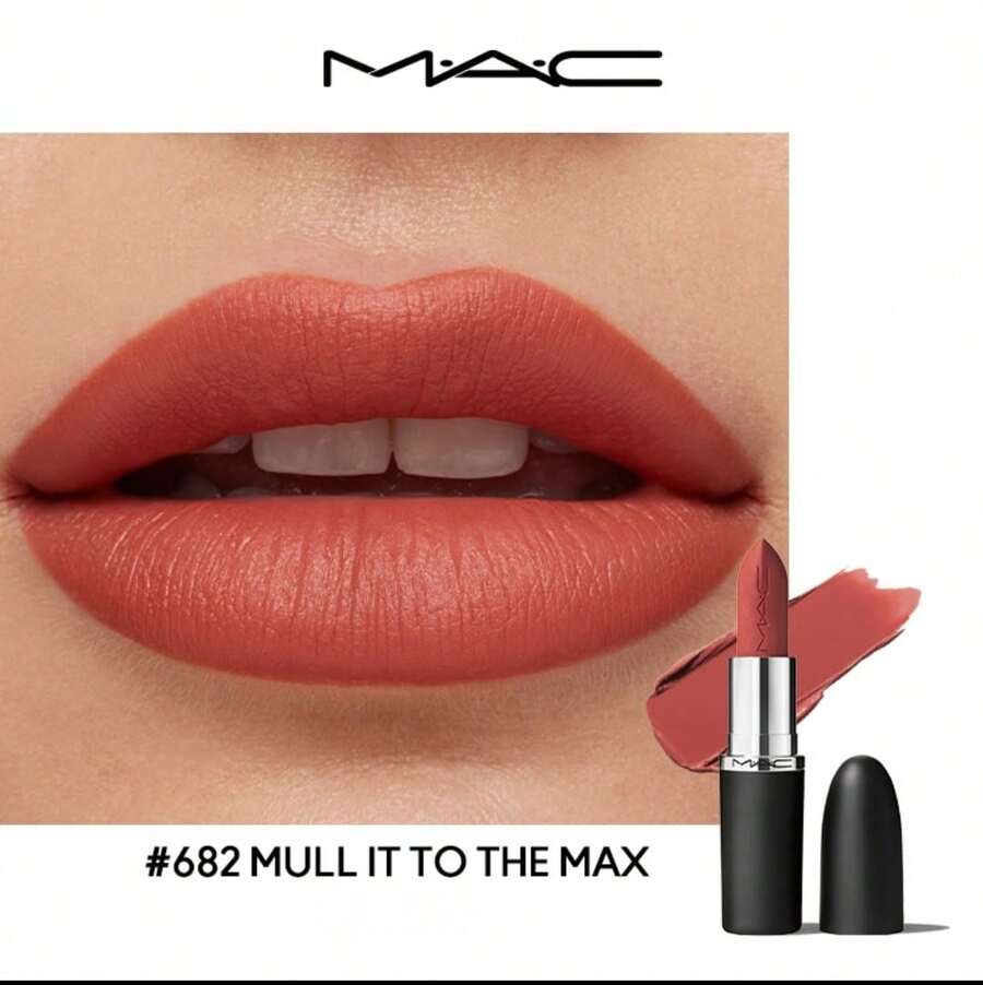 MAC Lipstik Matte Silky M.A.CXIMAL 「100% Asli | Kualitas Resmi」「100% Asli | Kualitas Resmi」「Pigmen Cerah | Tahan Lama 12 Jam」「Sempurna untuk Pesta & Festival」「Tahan Air & Anti Luntur」「Cocok untuk Semua Warna Kulit」 - 682 Pikirkan Semaksimal Mungkin - View 1
