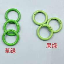 Factory Direct Zinc Alloy Spring Ring Handbag Luggage Clothing Round Ring Small Accessories Round Hanging Ring - Coffee Brown - View 23