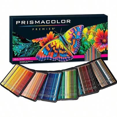Kredki Prismacolor 150 sztuk – artykuły artystyczne do rysowania, kolorowania i szkicowania dla dorosłych, kredki z miękkim rdzeniem