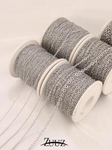 1Meters Stainless Steel Chain Necklace DIY O Shape Cross Chains For Bracelets Chain Necklace Handmade Supplies Jewelry Making Components - Chain - View 6