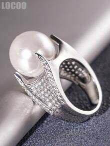 1 PC Fashion Cubic Zirconia Ring For Women For Wedding Engagement Anniversary Party Jewelry Valentine's Day Gift - 2# - View 4
