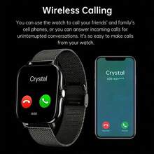 Smart Watch, Wireless Calling /Dial, Multi -Sport Mode, Calling Reminder And Rejection,Information Reminder,SMS Reminder,For IPhone/Andriod - Multicolor - View 4
