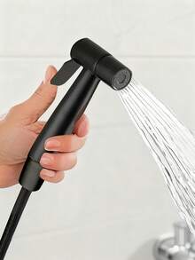 6pcs Wall-Mounted Handheld Spray Gun Set, High Pressure Bidet Sprayer Kit Includes ABS Plastic Spray Gun, Brass Core Dual Control Valve, No-Drill Bracket, Sealant Tape And Flexible Hose, Easy Installation Bathroom Accessories Suitable For Toilet, Shower, Bathtub, Washing Machine, Home And Hotel Bathrooms, Modern Bathroom, Household Toilet And RV, Ideal For Holiday Gifts And Bathroom Renovation - A - View 7