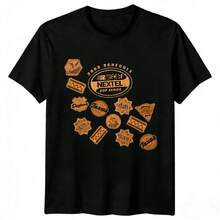 Vintage 2005 NASCARs Nextel Cup Schedule Print Tee Retro Race Tracks Classic Racing T-Shirt Men's Vintage Streetwear. Vintage Graphic T-Shirt - 黑色 - 查看 1