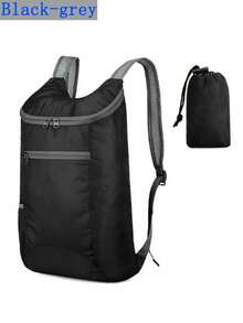 1 pieza Mochila plegable y ligera para exteriores, bolsa deportiva portátil, bolsa de viaje, bolsa de regalo - Multicolor - Ver 23