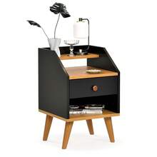 Dakota Bedside Table Bedroom Decor - màu đen - Xem 3