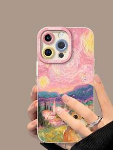 Lindo gato con cielo estrellado y paisaje. Esta elegante funda para teléfono es compatible con Samsung, Apple, OPPO, , etc. Fabricada en TPU flexible, resistente a golpes y arañazos, ofrece una excelente protección contra caídas y un agarre cómodo. Es un regalo ideal para familiares, amigos y seres queridos, y una opción perfecta para festivales. Fundas para iPhone, San Valentín, , fundas para hombre, celulares y accesorios, funda blanca para teléfono. - Blanco - Ver 4