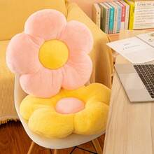 1 pieza Cojín de piso con forma de flor cómodo, decoración interior para sofá, cama, coche, lectura, regalo de ocio - flores - Ver 2