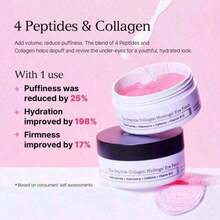 Pink Peptides Collagen Hydrogel Eye Patch For Puffy Eyes And Dark Circles, Under Eye Mask(60 Patches) |       DEPUFFS UNDER-EYE BAGS IN JUST 10 MINUTES Authenticity Guaranteed XXVK - 1pcs - View 5