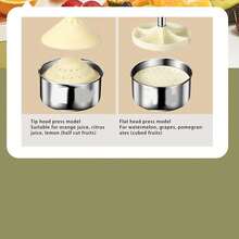 Premium Stainless Steel Manual Orange Juicer: Versatile Manual Lemon Juicer For Home And Commercial Use. - Silver - View 5