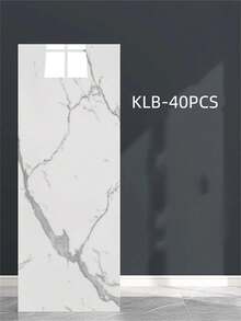 Giấy dán tường giả gạch men vân đá cẩm thạch, tấm ốp tường giả đá cẩm thạch bằng xốp, có thể tháo rời, chống thấm nước, thích hợp cho phòng khách, nhà bếp, phòng tắm và các không gian trang trí tường khác trong nhà - Họa tiết vân đá - KLB - Xem 8