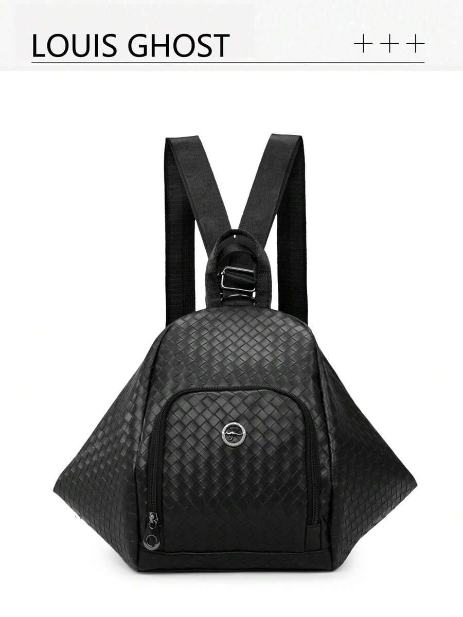 Mochila urbana | Interpretación elegante de la estética de transporte en todos los escenarios, textura tejida en 3D, sistema de correas anchas, equipo que desbloquea la soberanía visual absoluta para la vida diaria