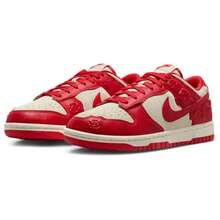Nike Dunk Low Women's "Red Roses" Coconut Milk/Univer Red HF1986-100 - Red - View 3