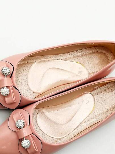 2pcs Soft Silicone Arch Support Insoles, Suitable For High Heels, Casual Shoes, Shoes, Sandals