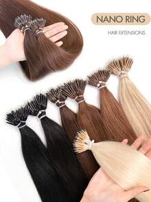 Tóc nối nano hạt 12-22 inch, kẹp tóc nano vô hình giúp tăng chiều dài hoặc độ dày, phù hợp cho nhiều dịp khác nhau. - Nhiều màu - Xem 3