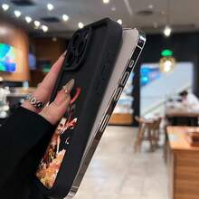 Nezha: Cabello negro, detalles rojos, fuego. Esta elegante funda es compatible con Samsung, Apple, VIVO, OPPO, , Transsion, ,  y Honor. Fabricada en silicona TPU, ofrece protección contra golpes y caídas, además de una sensación superior. Es un regalo ideal para familiares, amigos y seres queridos, y la opción perfecta para San Valentín y Año Nuevo. - Negro - Ver 6