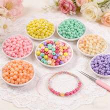 88/150pcs 12mm Rainbow Acrylic Beads - High Bright Beads Multiple Colors Available, Round Beads Suitable For DIY Jewelry Making, Bracelet, Necklace Or Handicraft Pen Decoration - Acrylic Beads - View 5