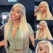 Straight Wigs Human Blended Hair 13x6 13x4 5x5Lace Front Wigs Human Blended Hair Pre Plucked 200 Density HD Lace Frontal Wigs Human Blended Hair For Women Glueless Wigs Human Blended Hair Natural Black 28 Inch - 613 - View 9