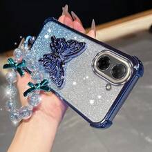 A5 Butterfly Plating Stand Lanyard Phone Case For Redmi A1 A3 A5 9C 9A Sport 9 Prime 9 9i 9A 9Activ 9AT A3Pro 9CNFC Cover - 銀色 - 查看 9