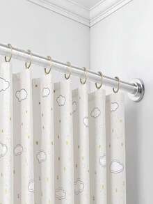 Adjustable Stainless Steel Shower Curtain Rod, No Drilling Required For Bathroom, Shower, Bathtub - Multicolor - View 5
