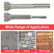 SDS PLUS Carbide Tipped 16Teeth Bush Hammer Chisel Bit For Cement Concrete Stone - 銀 - 查看 8
