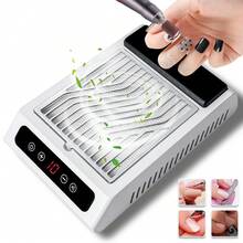 LIMEGIRL Professional Nail Dust Collector: Nail Salon Fan-Powered Dust Collector With Reusable Filter, Strong Suction, Adjustable Speed, Suitable For Nail Salons And Home Use - EU C Type Plug(220-240V) - View 8