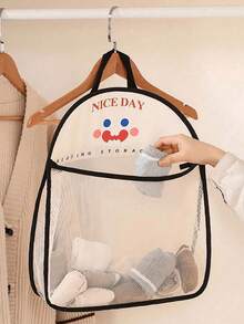 1 pieza Bolsa de almacenamiento versátil para colgar en la pared - Organizador de malla para artículos varios, ropa interior, calcetines - Adecuado para varios tipos de habitaciones - Multicolor - Ver 9