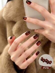 12毫升 冬春美甲 情人节新年美甲 高密度红金玻璃珠猫眼凝胶指甲油 2026 超闪酒红樱桃玻璃珠 美甲沙龙家用DIY美白百搭当季流行美甲用品 - 彩色 - 查看 16