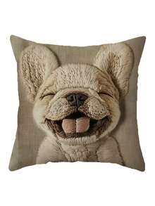 1个可爱猫咪玩手机抱枕套，躺着的猫咪抱枕套，亲肤涤纶材质，拉链设计可水洗，营造轻松氛围，适合生日、乔迁、闺蜜礼物，不含枕芯 - 彩色 - 查看 16