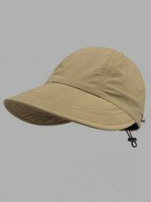 1pc Women's Foldable Wide Brim Sun Hat, UPF 50+ Beach Sun Protection Hat, Suitable For Outdoor Sports - Multicolor - View 9