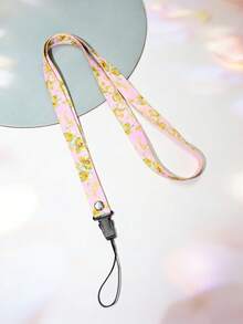 Floral Phone Lanyard Necklace Strap, Breathable Wide Band, Women Phone Case Charm, Universal Pendant Keychain Lanyard - Multicolor - View 8