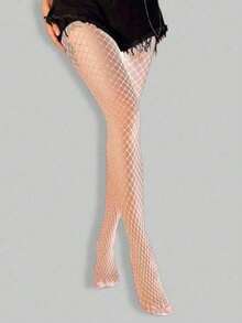 高弹力黑色、紫色、红色和白色女士连裤袜/紧身裤/长筒袜 - 彩色 - 查看 13