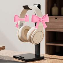 2 Peças Acessórios de Fone de Ouvido com Decoração de Laço Rosa, Laço Estampado Fofo Acessórios de Fone de Ouvido na Moda, Presente de Natal para Garotas Gamers - Multicolorido - Visão 6